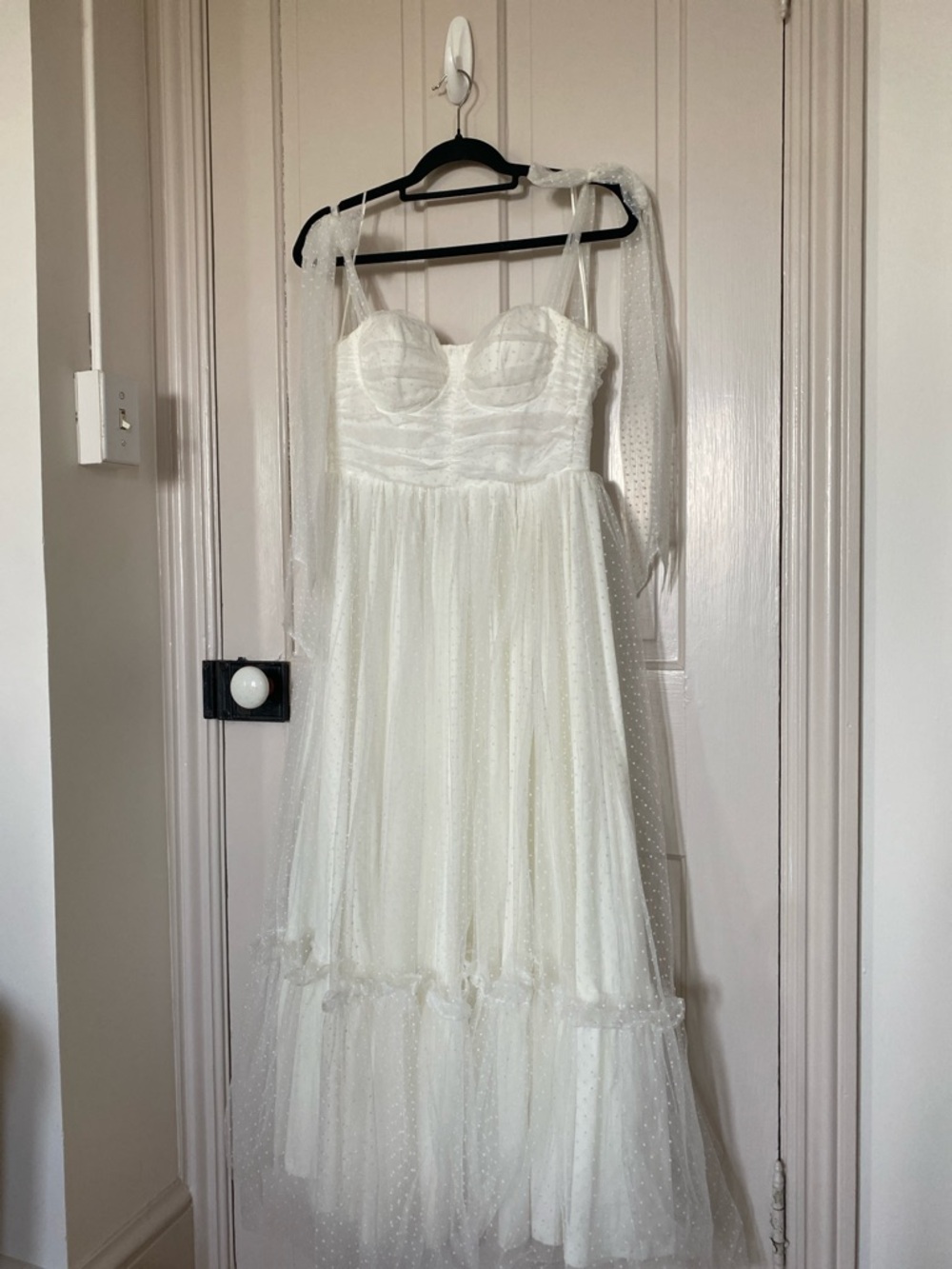 Birdy Grey Ivory Dress with Branded Pink Label